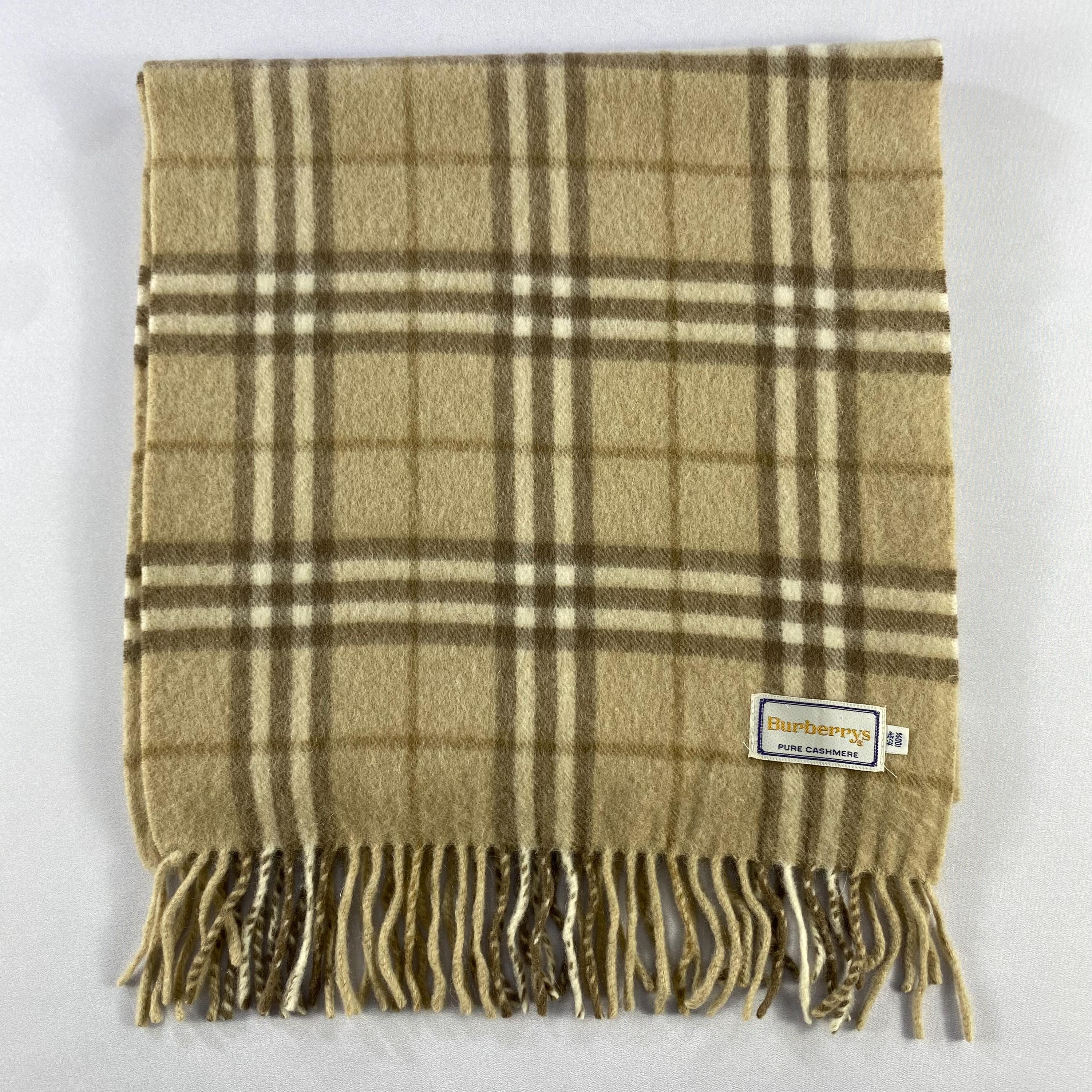 Vintage Burberry Scarf Burberry Cashmere Scarf Vintage Burberry