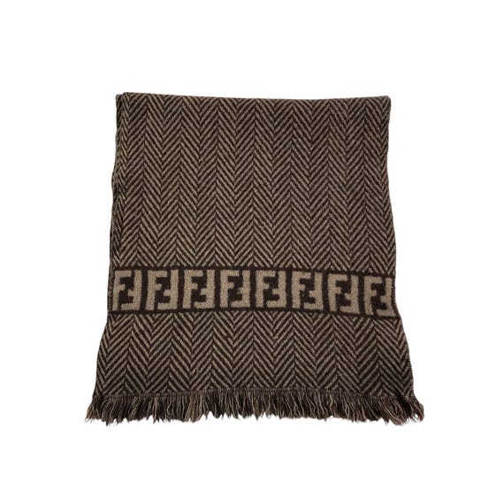 Vintage Fendi Scarf Roma Italia Fendi Wool Scarf Vintage Fendi