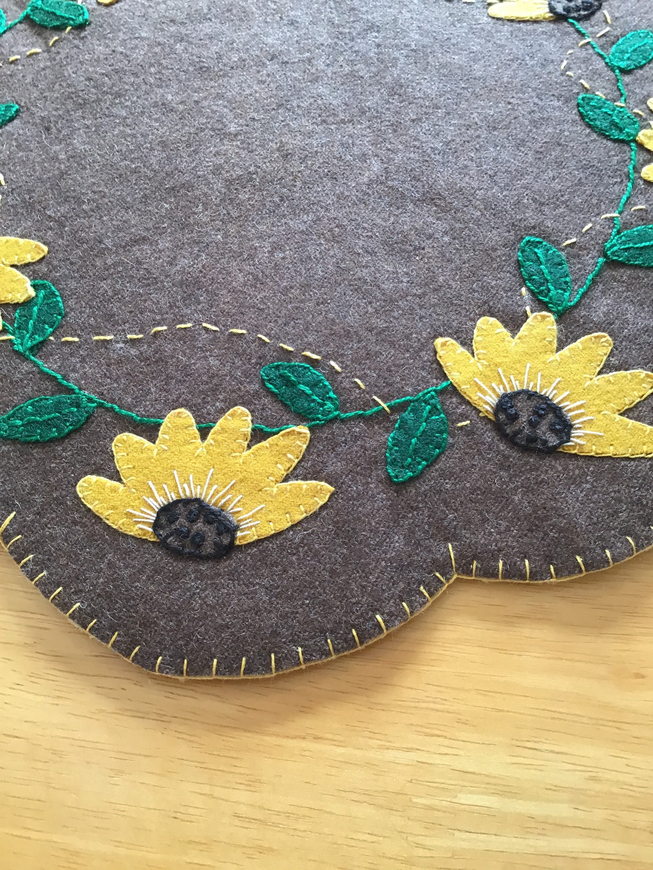 Spring Penny Rugs Spring Penny Rug Black-eyed Susans - Etsy