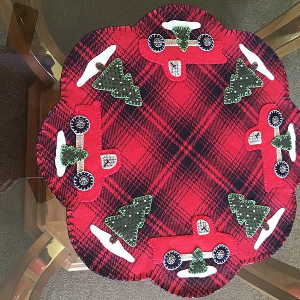 Red Truck on Rug Etsy