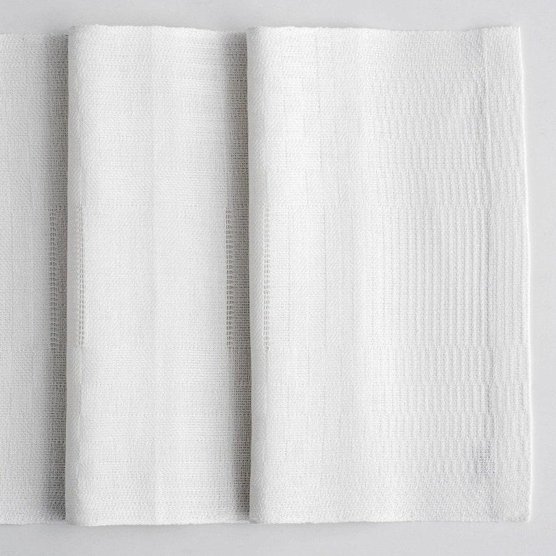 beige Colors Beautiful linen table runner Hem-Stitchhand-woven on wooden looms white natural Wedding table runner