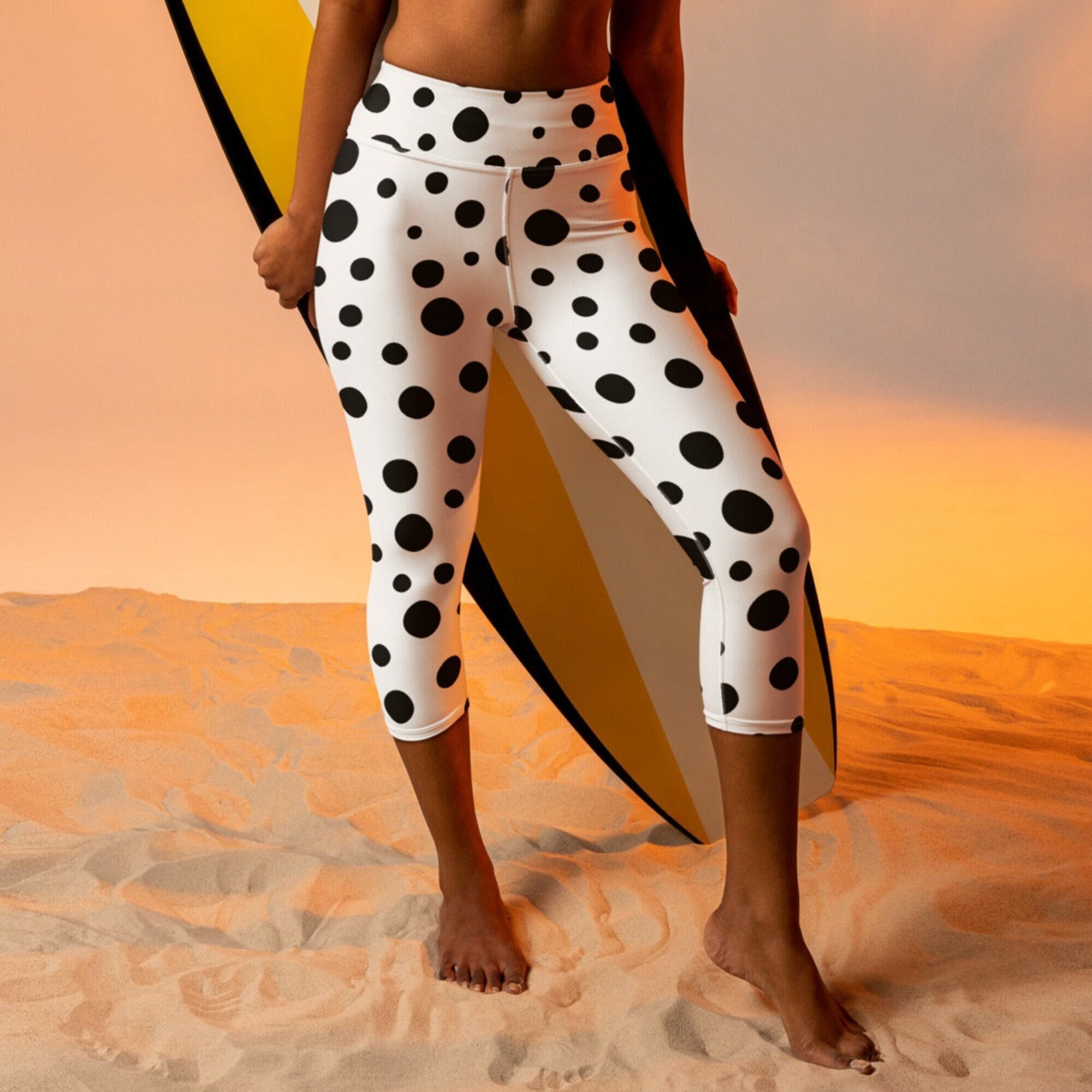 Polka dot workout leggings on sale