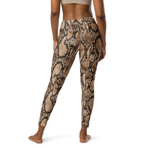 Snakeskin leggings for women