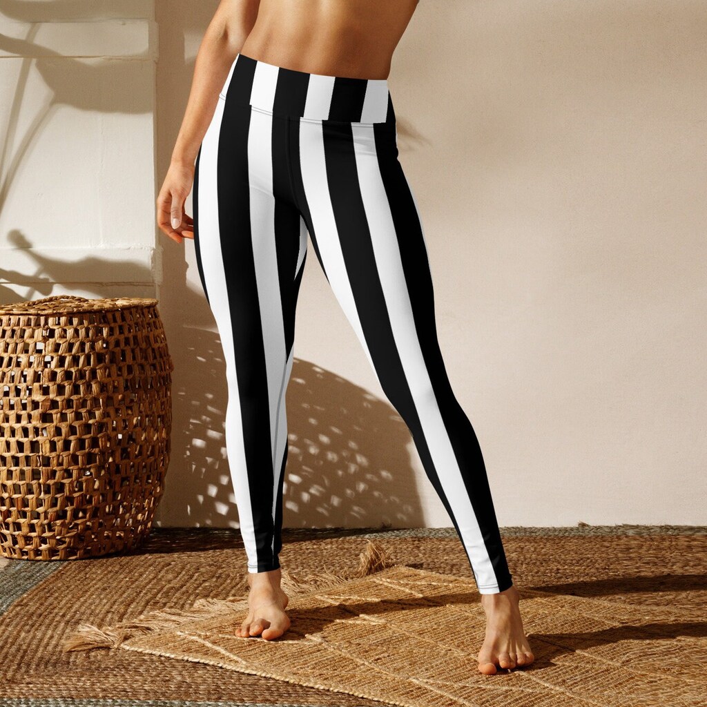 Leggings Donna Hanessa Stampa Bianco/Nero – Taglia Unica S/M – Morbido E Elegante