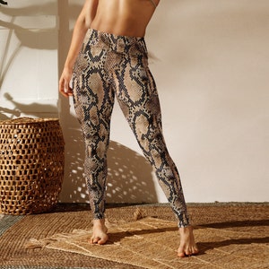 Snake Skin Pattern Leggings