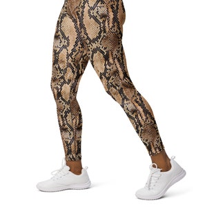 Snakeskin leggings for women