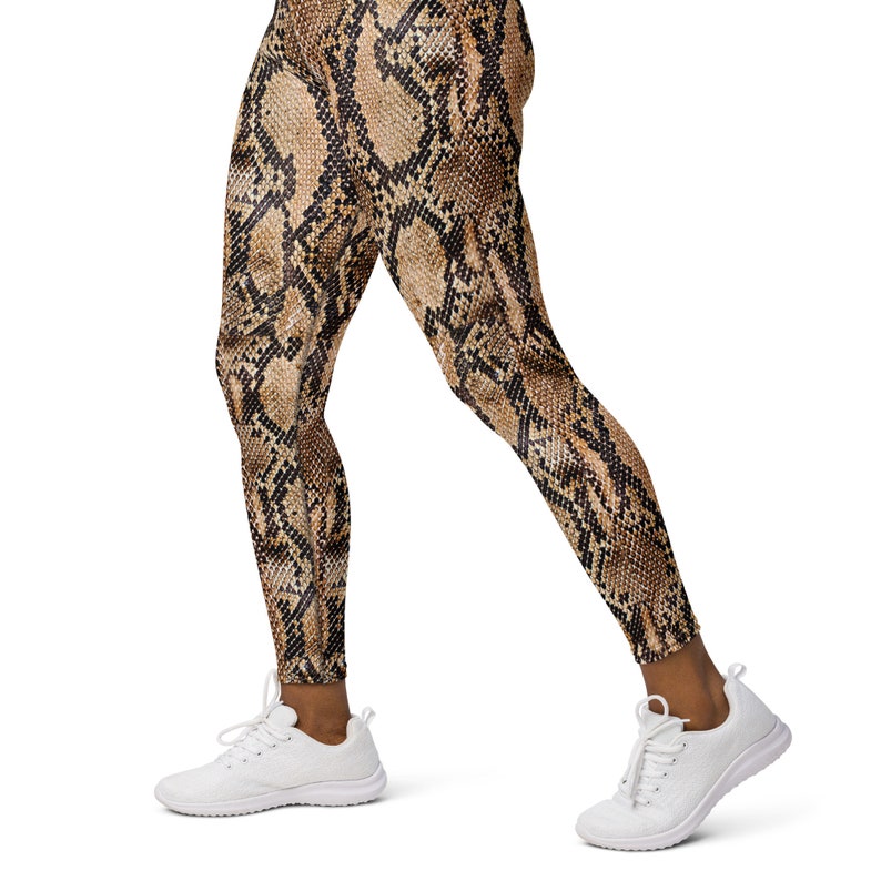 Snakeskin leggings for women