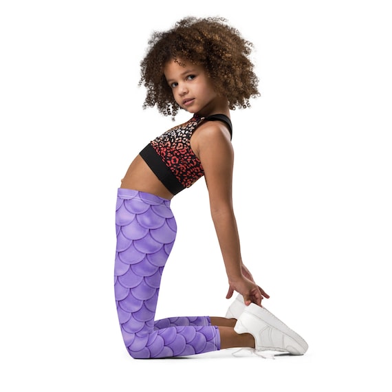 Mermaid Leggings Kids Mermaid Costume Colourful Tights Fish Scale Leggings Kids Cosplay Fancy Dress Costume Unique Gifts for Children Etsy