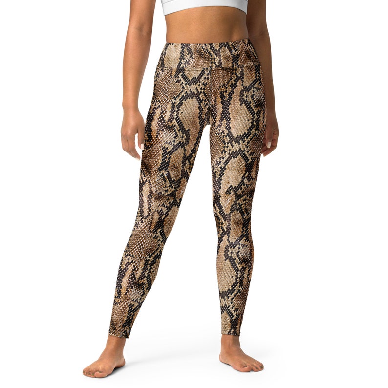 Snakeskin leggings for women