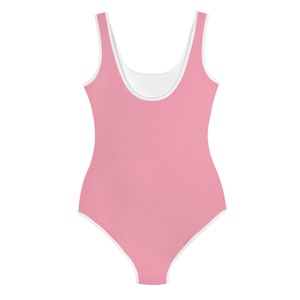 Pastel Pink Swimsuit One Piece Bathing Suit - Etsy
