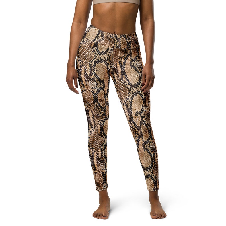 Snakeskin leggings for women