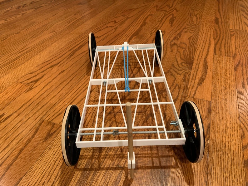 Wheeled Vehicle elastic Band Powered 2023 Science Olympiad Etsy