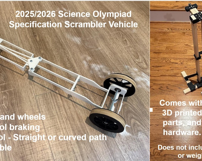 Scrambler Vehicle & Launch Kit - 2025/2026 Science Olympiad Design Specs - Educational Toy - 3D ...