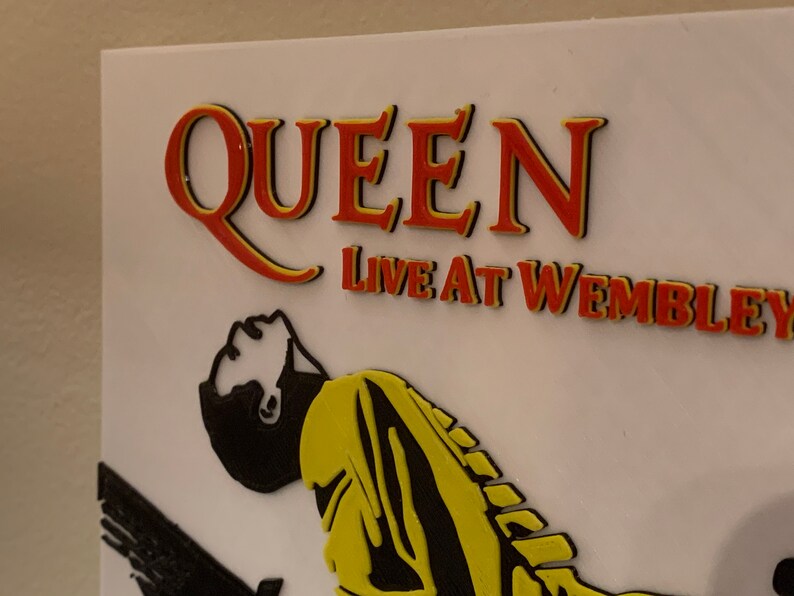 Vinyl Record Wall Mount Shelf Queen Live at Wembley Etsy