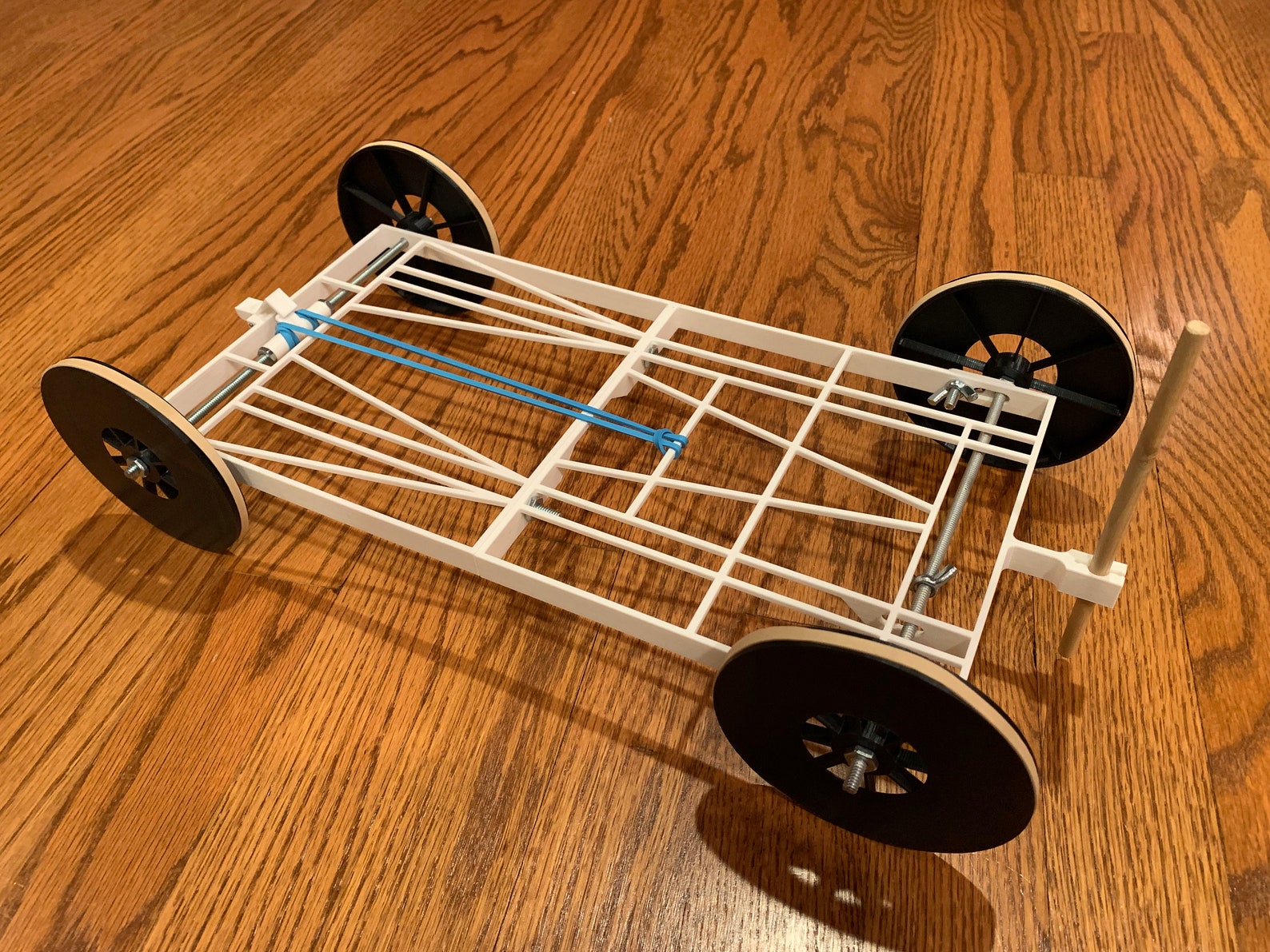 Wheeled Vehicle elastic Band Powered 2025 Science Olympiad Etsy