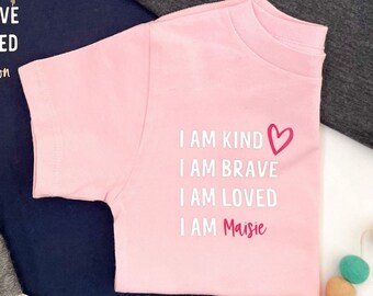 I AM Kids Unisex T-Shirt in roze