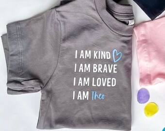 I AM Kids Unisex T-Shirt in asfalt