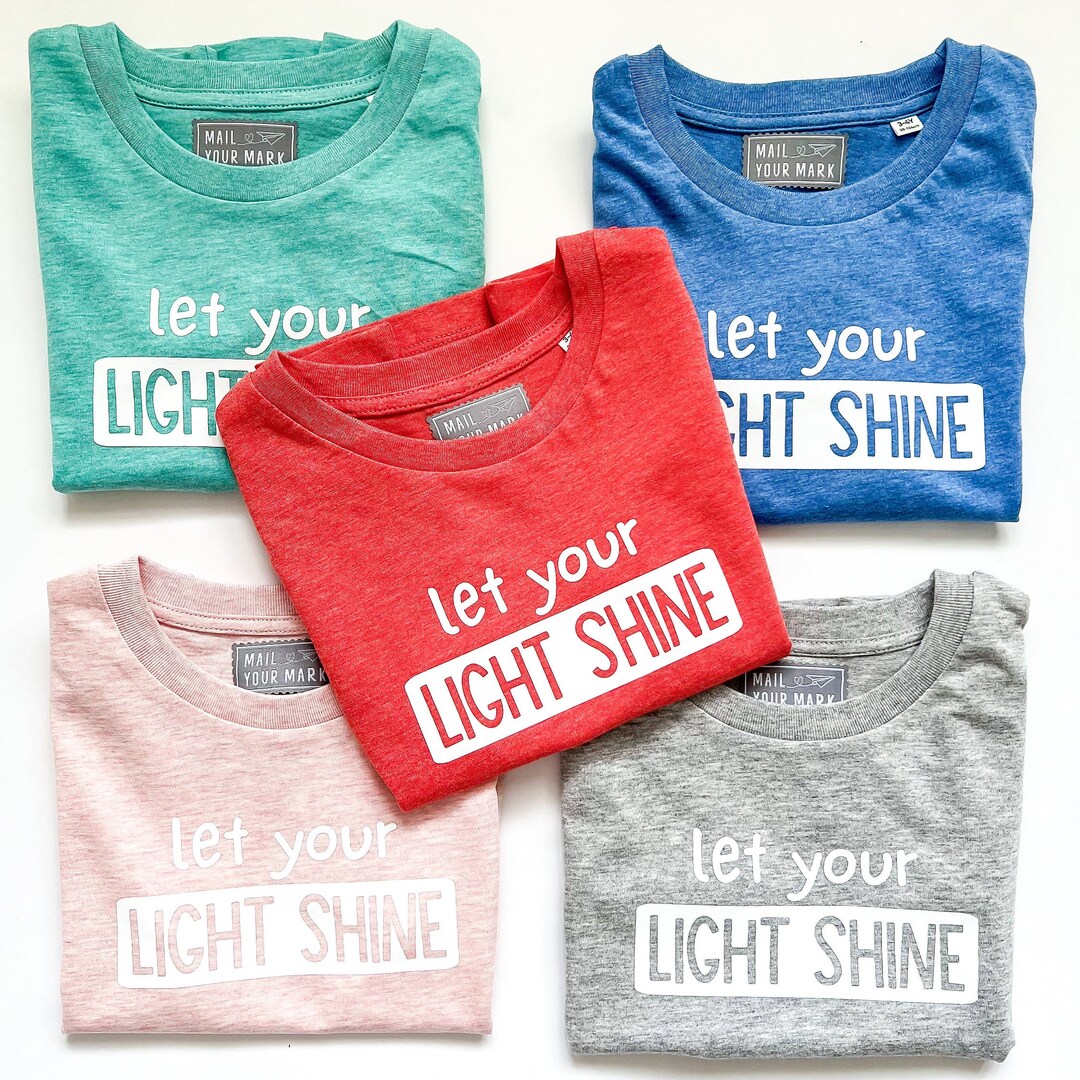Let Your Light Shine Kids T-shirt - Etsy