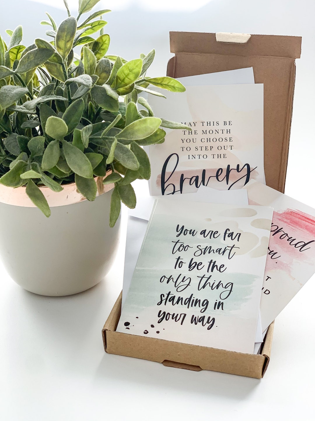12 Encouragement Cards With Envelopes | Gift Card Set | Positive ...
