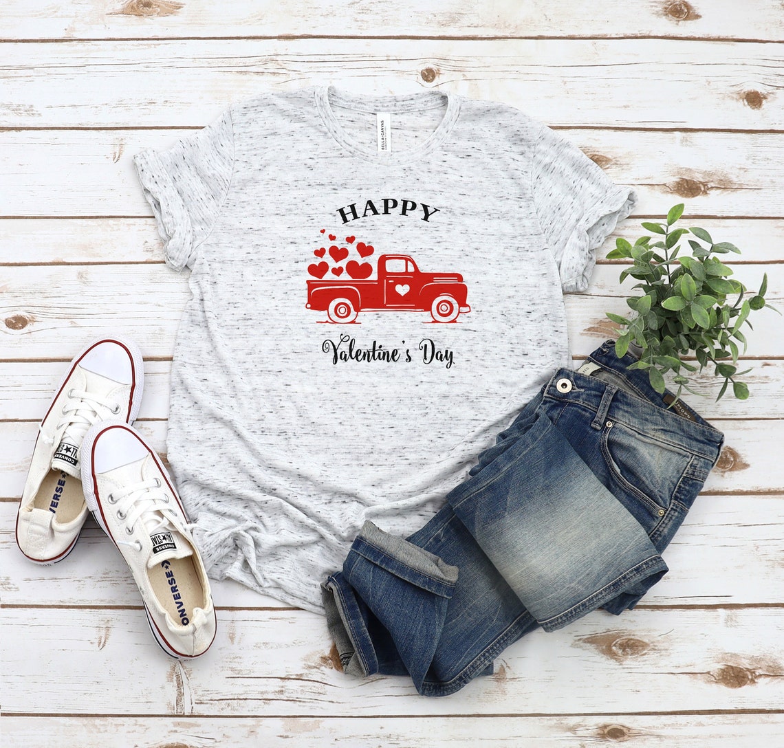 Amazon.com: happy valentine's day cute t-shirt: clothing Happy valentines day t-shirt | Etsy