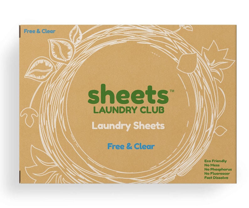 Laundry Detergent Sheets Free & Clear 50 Sheets Etsy