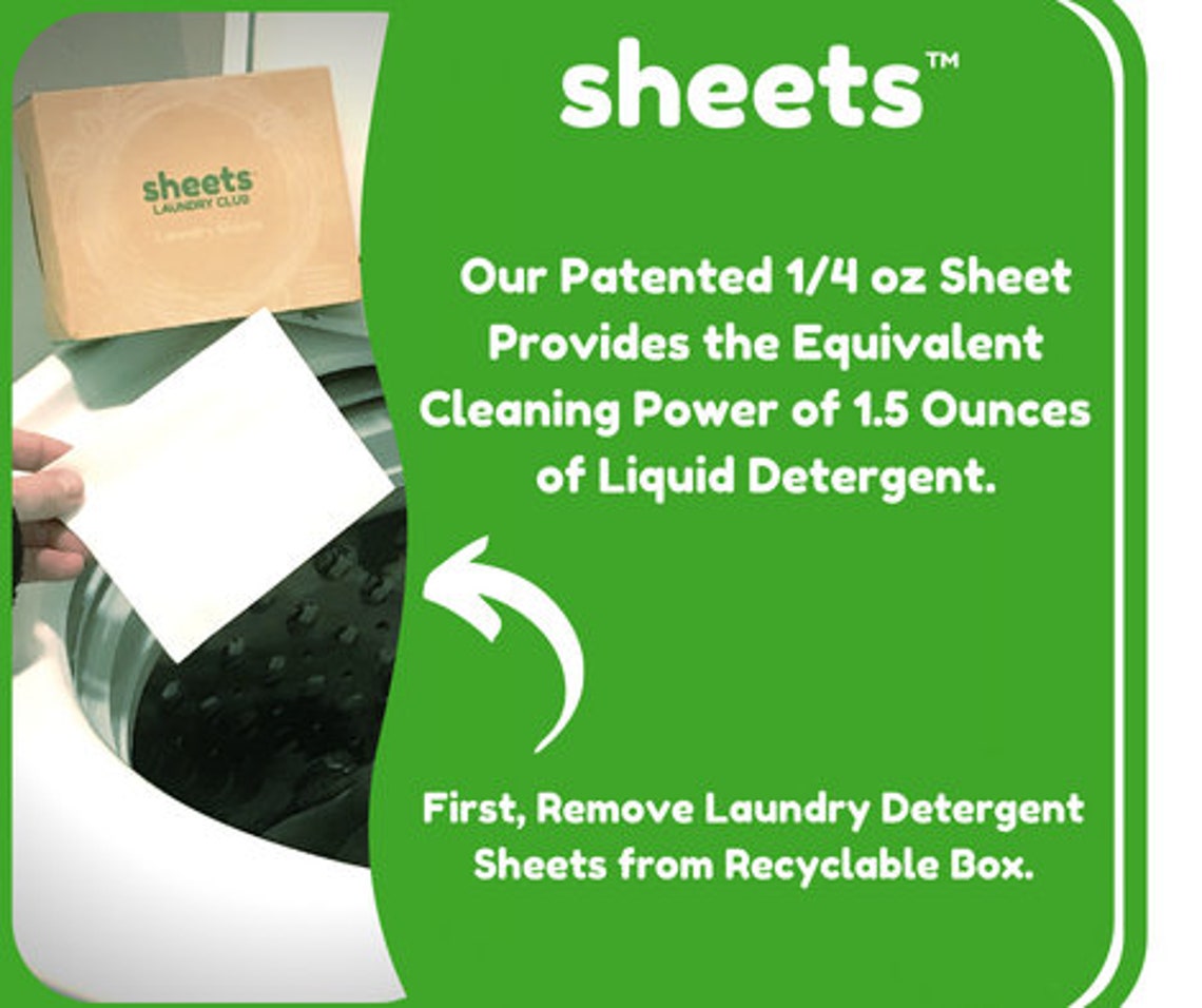 Laundry Detergent Sheets Fresh Linen 50 Sheets Etsy Nederland