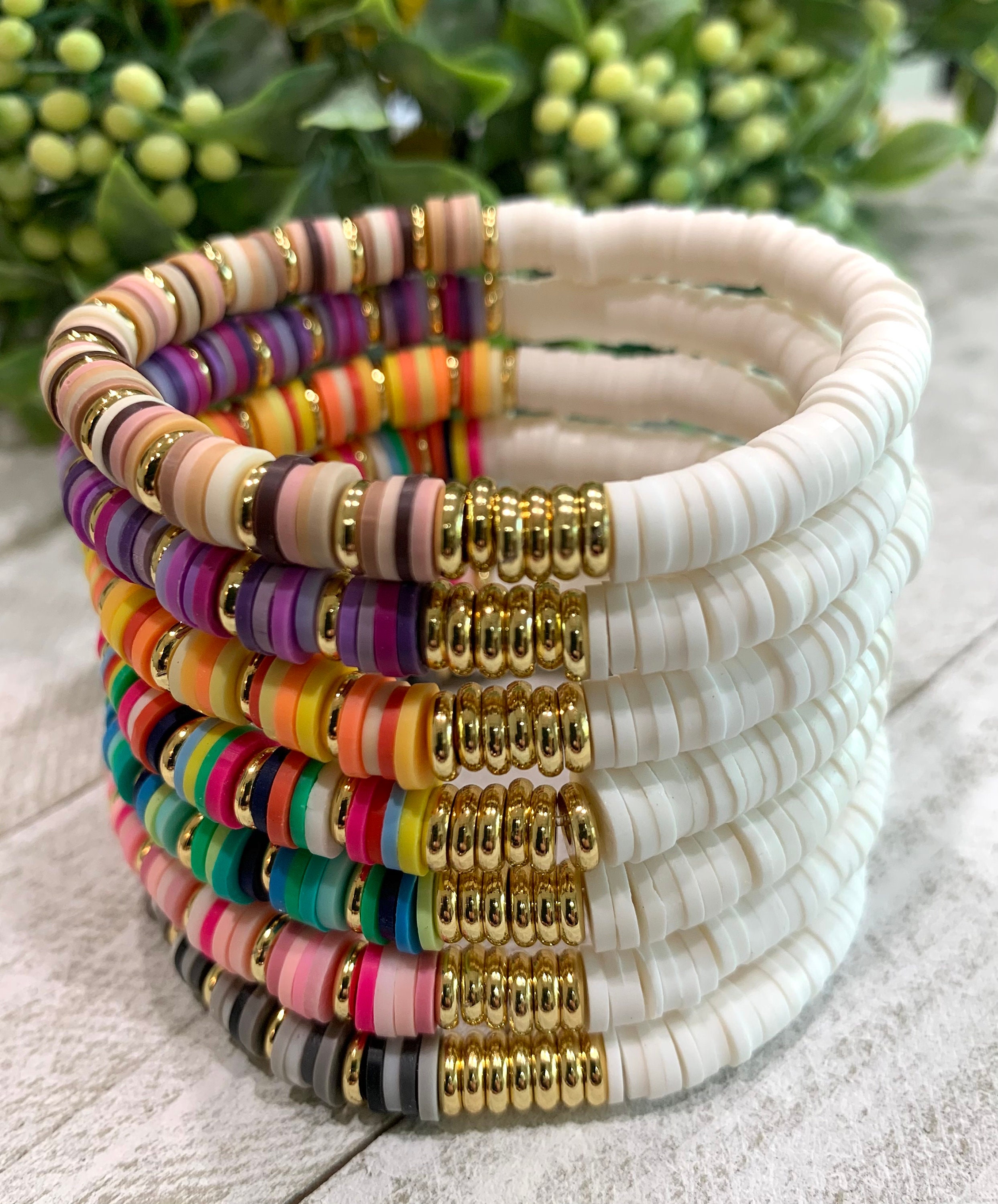 100Pcs Colorful Round Beads, DIY Resin Handcrafted Round Bracelet Necklace  Beads for Summer Beading Friendship Bracelet Mother's Day Jewelry Making