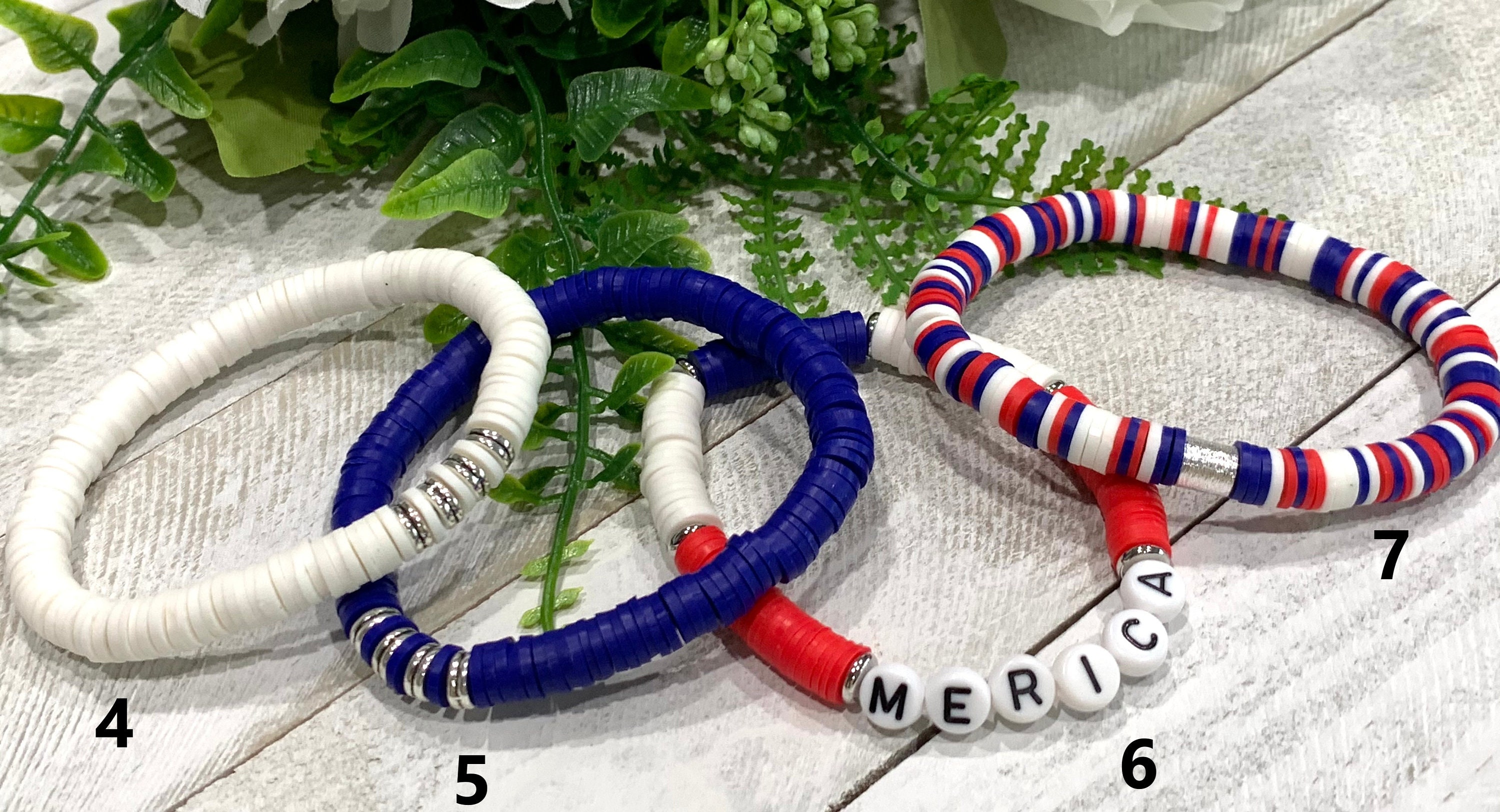 Red, White & Blue Wrap Bracelet - Happy Hour Projects