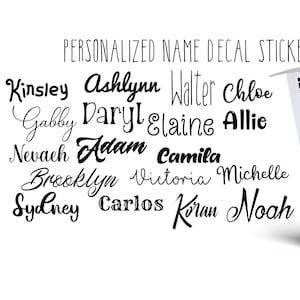 Name Decal Sticker - Personalized Name Sticker - Vinyl Name Lettering - Tumbler Name Sticker - Hydro Name Sticker - Car Decal - Laptop decal
