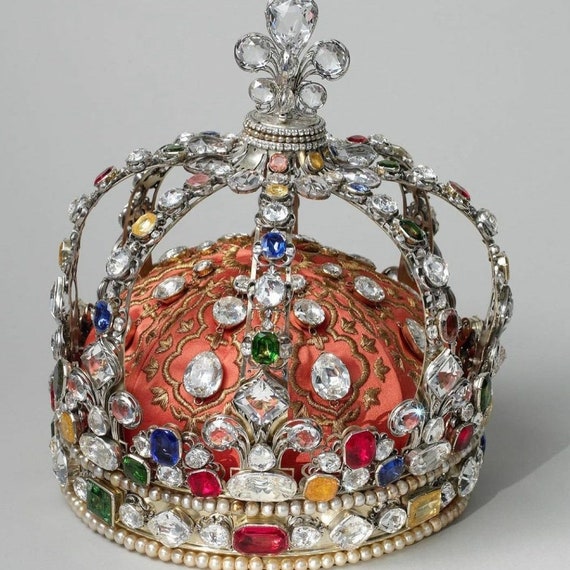 フランス国王ルイ15世の王冠、スターリングシルバーのキュービック