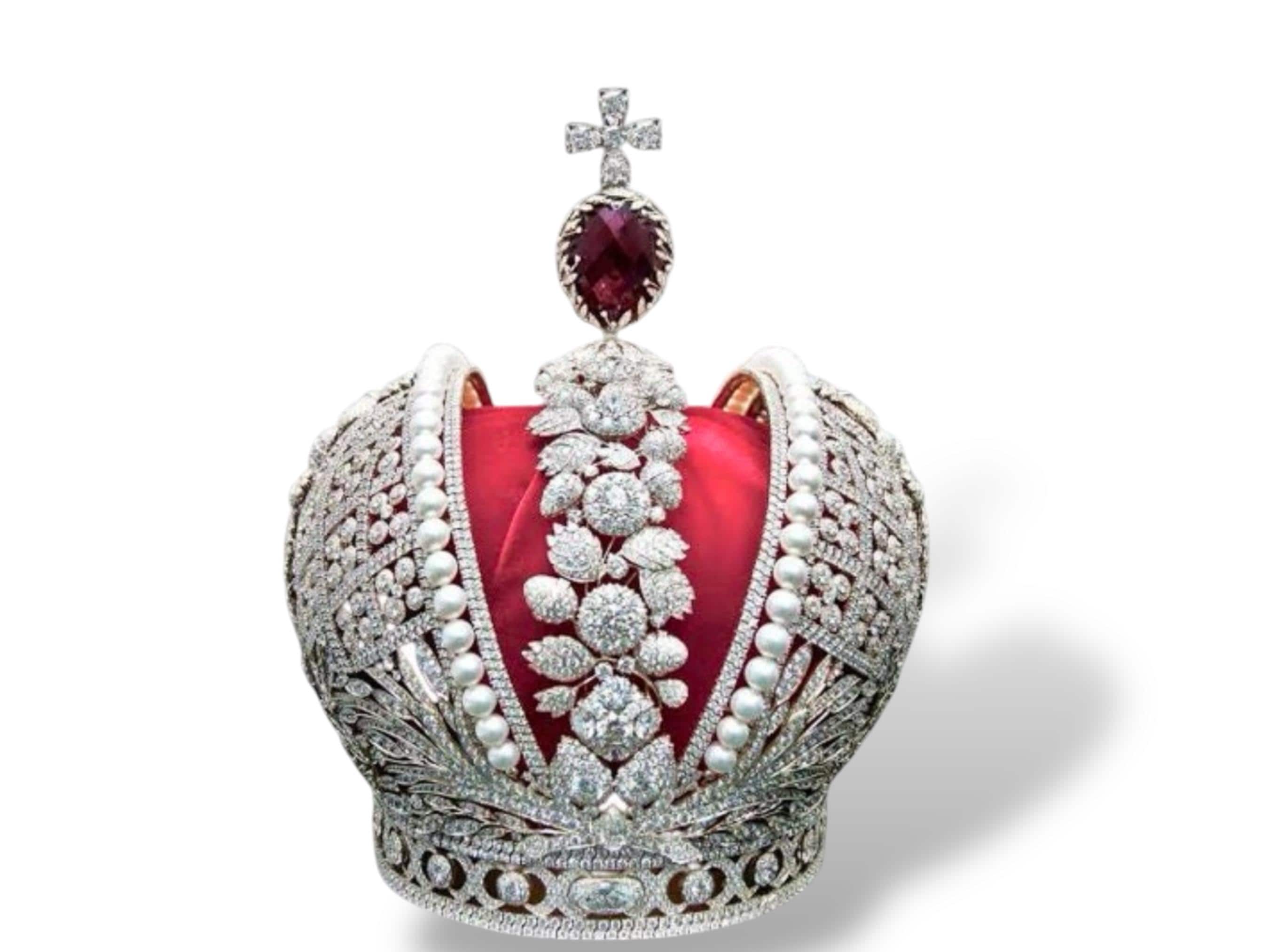 Vintage kroon, The Great Catherie Imperial Crown/kroningskroon/Catherine de  grote kroningskroon - Etsy België, image size:2700x2025