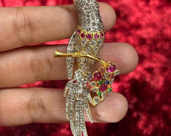 アンティークビクトリア朝の925シルバーローズカットダイヤモンド