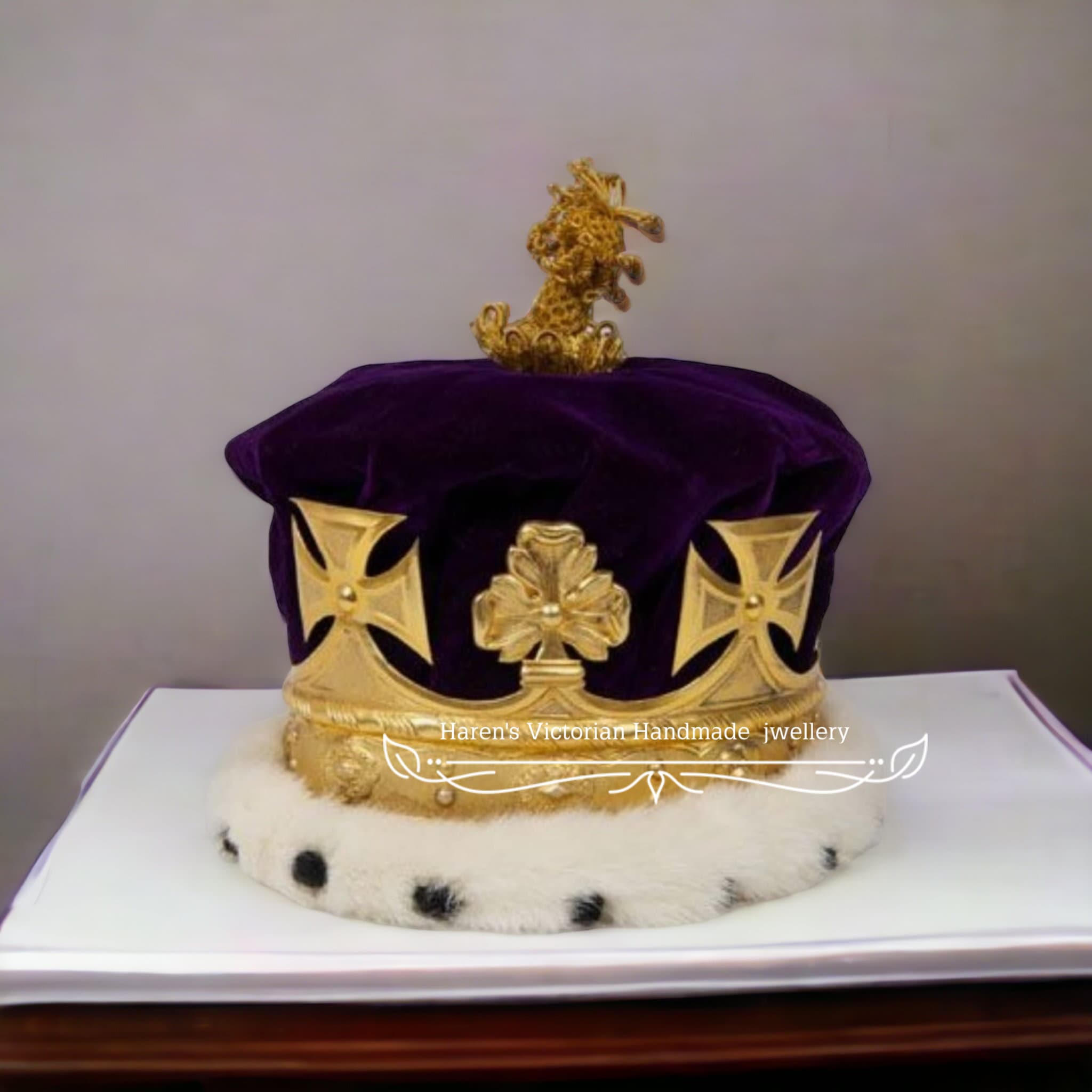 Messing Prince of Wales-coronet: Britse koninklijke replicakroon - Etsy  België, image size:2048x2048