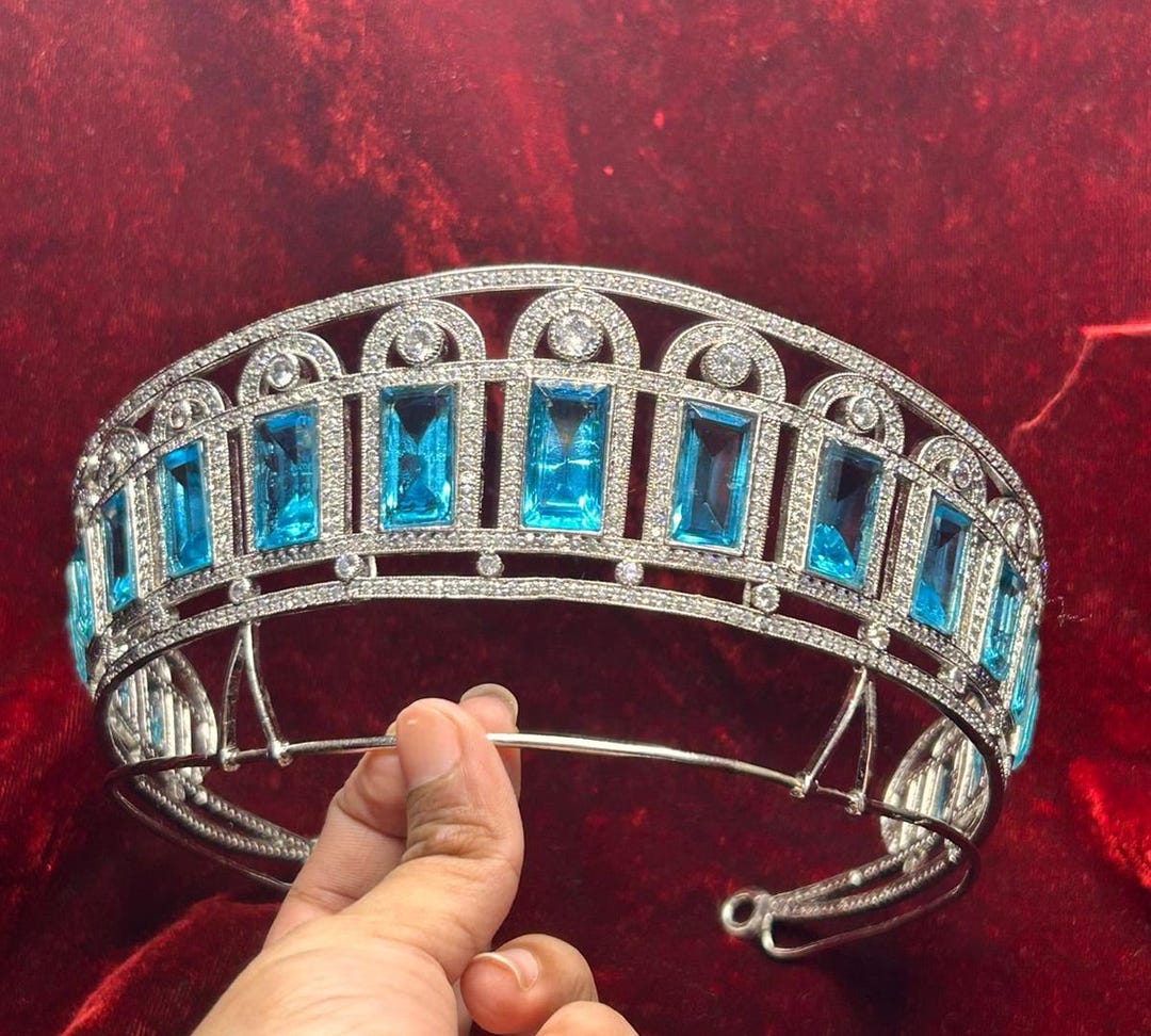 The Aquamarine Tiara – Empress Alexandra Royal Replica | 925