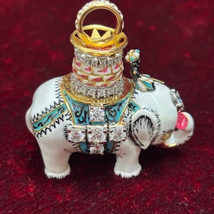 The Order of Elephant Demark in 925 sterling silver simulated diamond Enamel, Danish Queen Margreth order of Chivalry