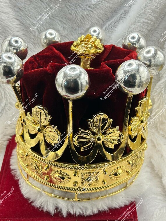 ヴィンテージレプリカ英国王冠ストロベリーリーフ真鍮王冠 - Etsy 日本