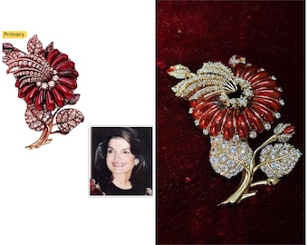 ジュエリー　ブローチ ジャッキー・ケネディのレプリカブローチ、925スターリングシルバー