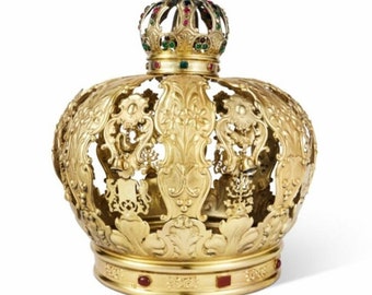 Antique Austro-Hungarian Torah Crown - Vintage Brass Religious Crown