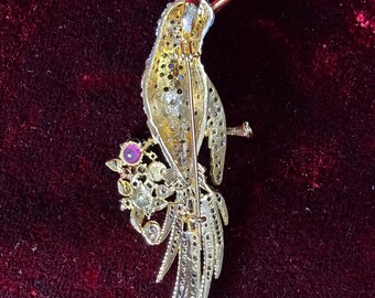 アンティークビクトリア朝の925シルバーローズカットダイヤモンド