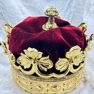 Vintage inspired British Coronet Strawberry leaf brass  crown coronet