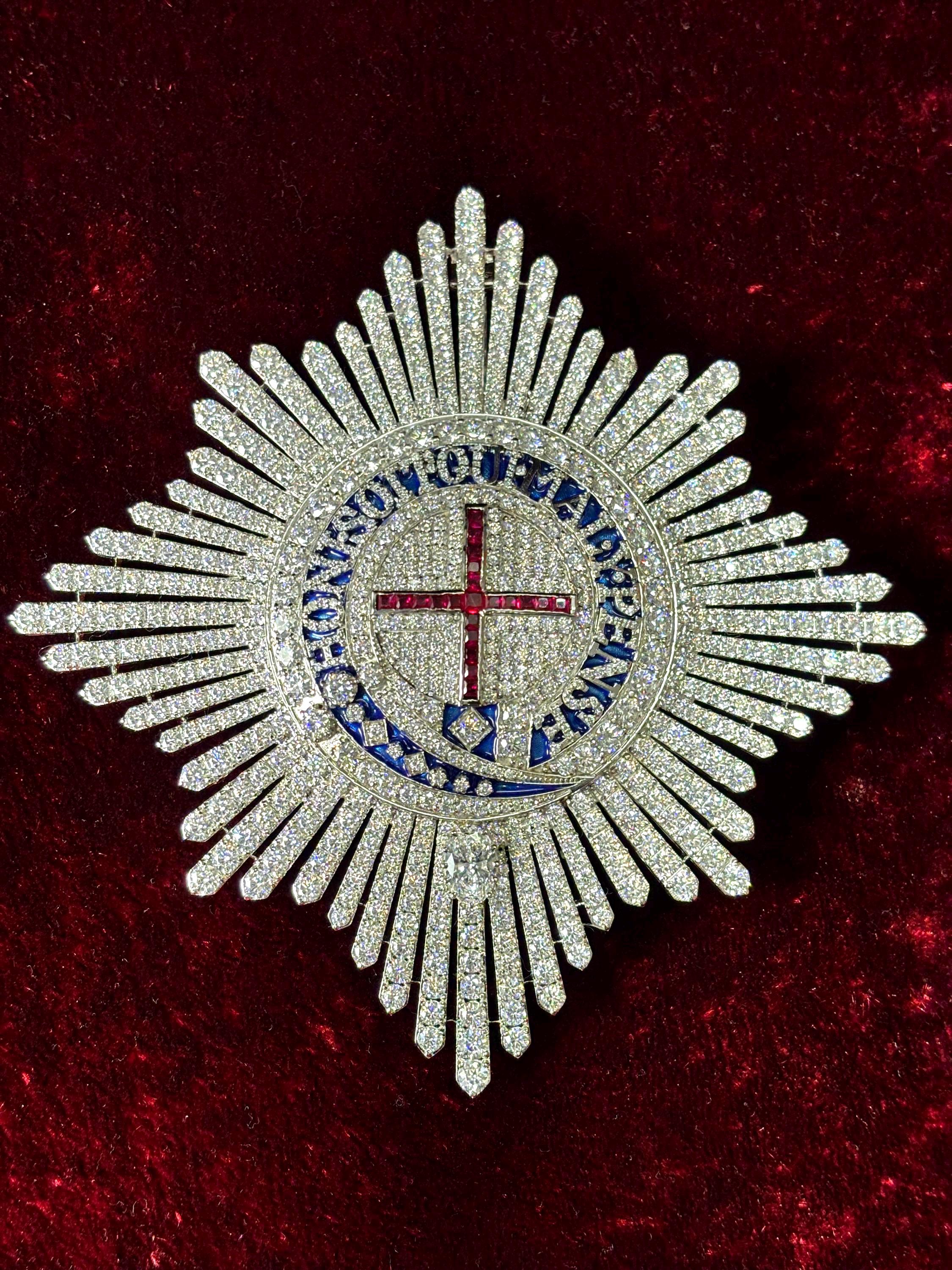 Star of the Order of the Garter Pin - Etsy