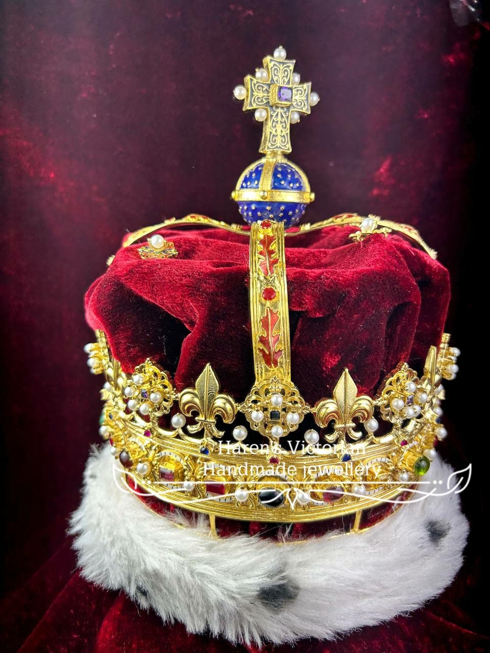 De kroon van Schotland-replica van 925 sterlingzilveren parel edelsteen, de  koninklijke sieraden, kroon Britse koninklijke familie - Etsy België, image size:960x1280