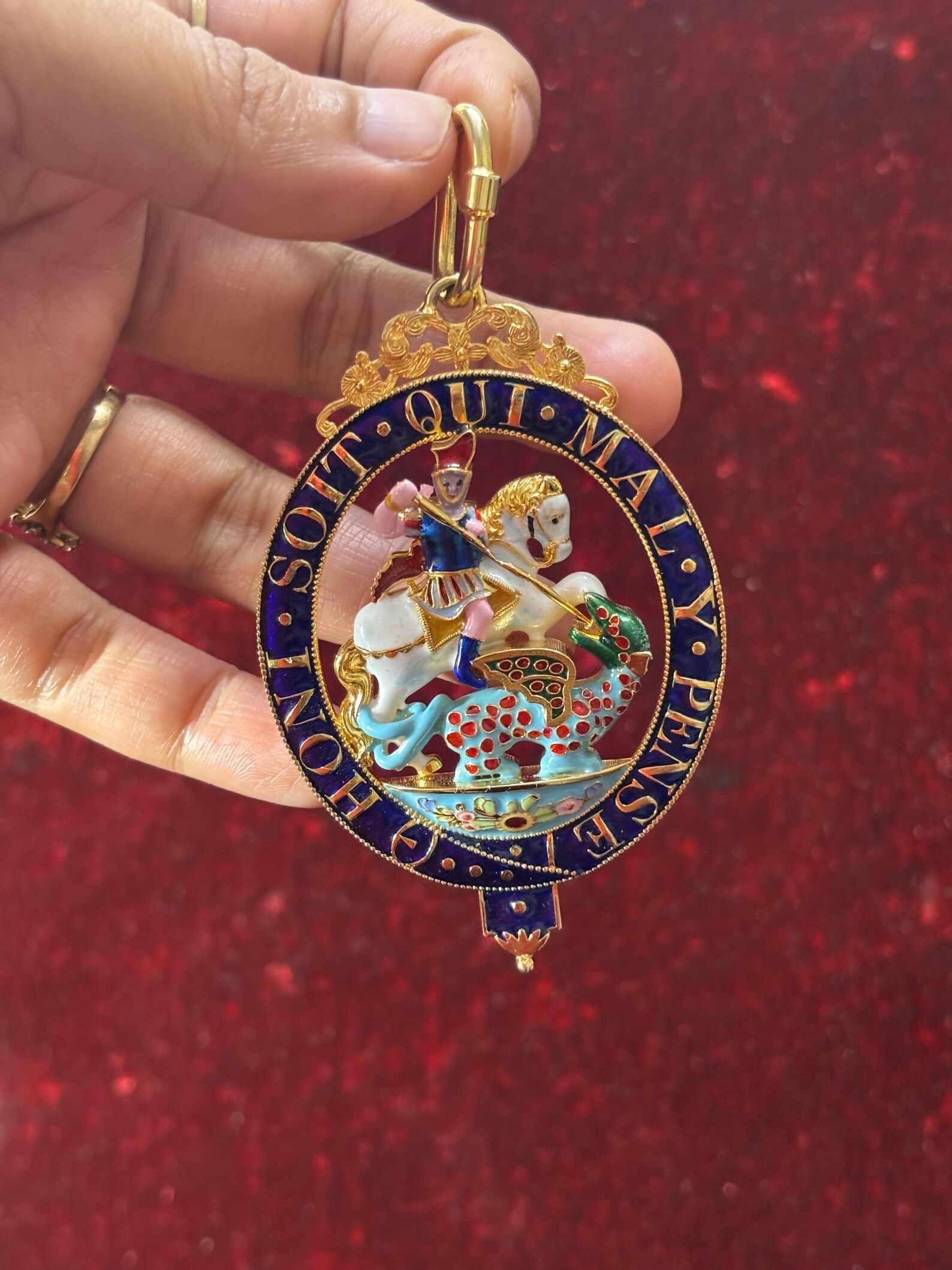 The Order of Sash Badge in 925 Sterling Silver and Enamel , Gift for ...