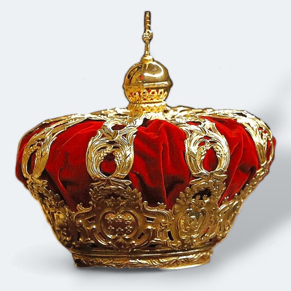 La Corona de España, Corona Real de España Corona de plata de ley 925,  Réplica real, Corona española Corona, oro amarillo chapado sobre plata