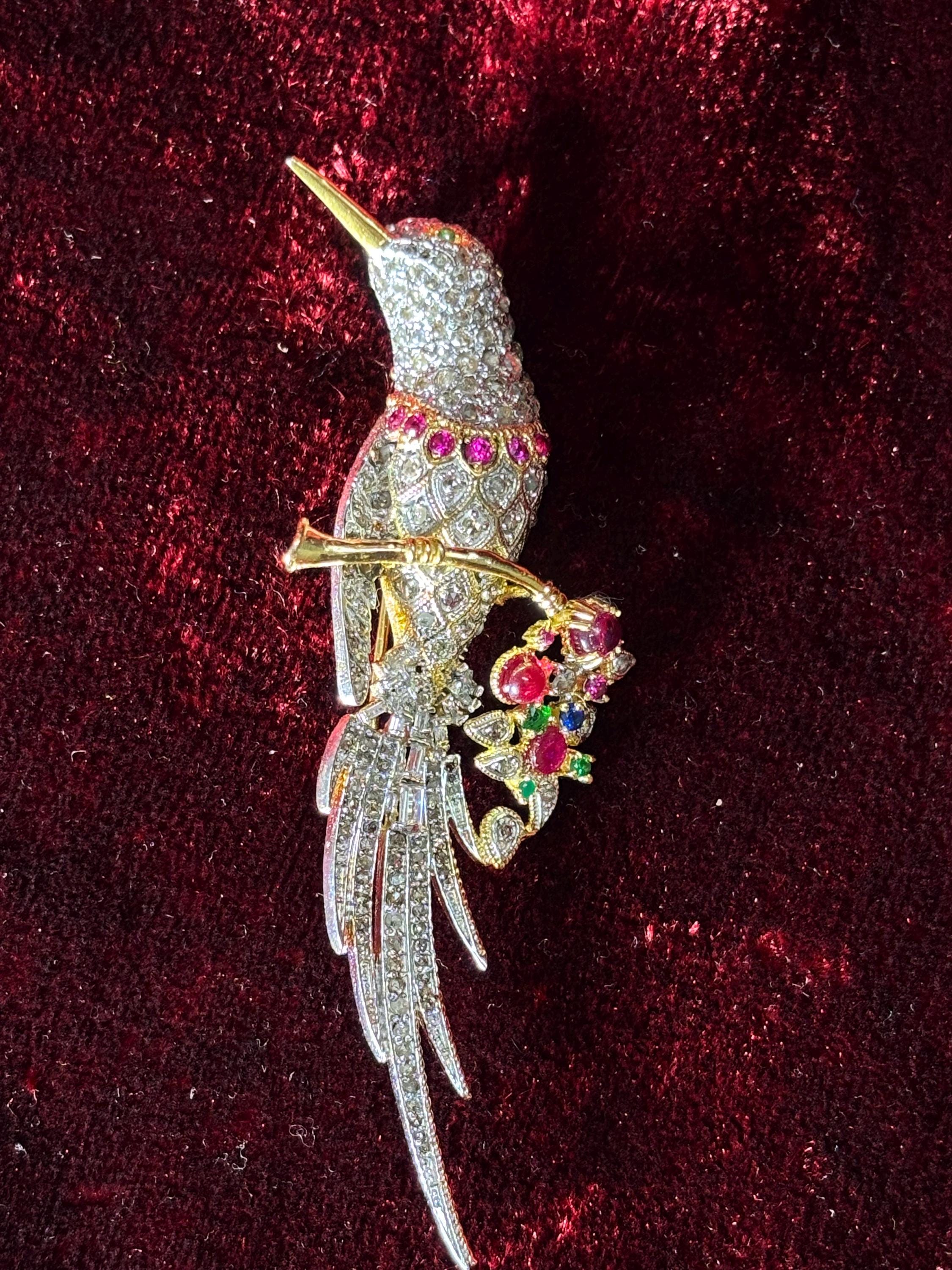 アンティークビクトリア朝の925シルバーローズカットダイヤモンド