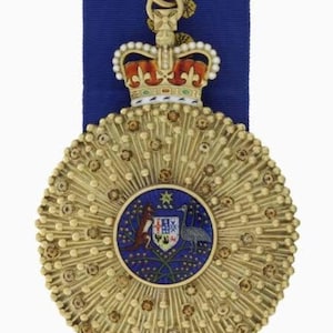 Necklace badge , The knight of the order of the Australia , Prince Phillips Necklace badge in 925 sterling silver