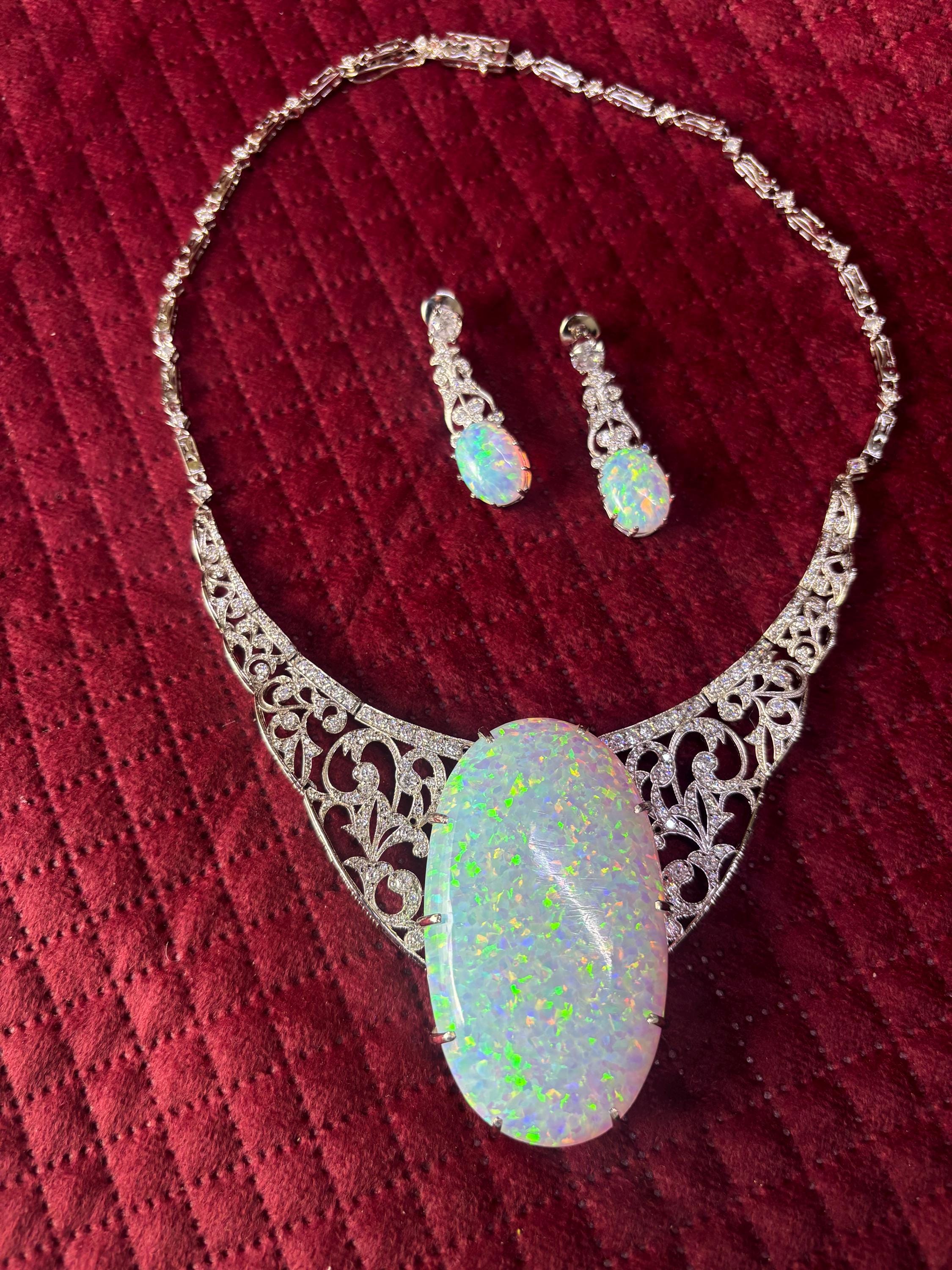 Collar De Ópalo Con Alas De Ángel - Plata De Ley 925 - Regalo Para Mujer Y Niña - KINGWHYTE