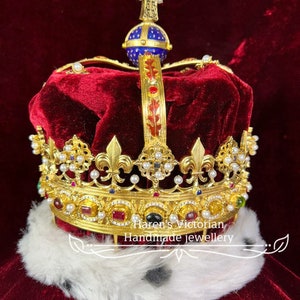 英国王室王冠　アンティーク ☆送料無料☆英国王室戴冠式ミニチュア7点セット Crowns and