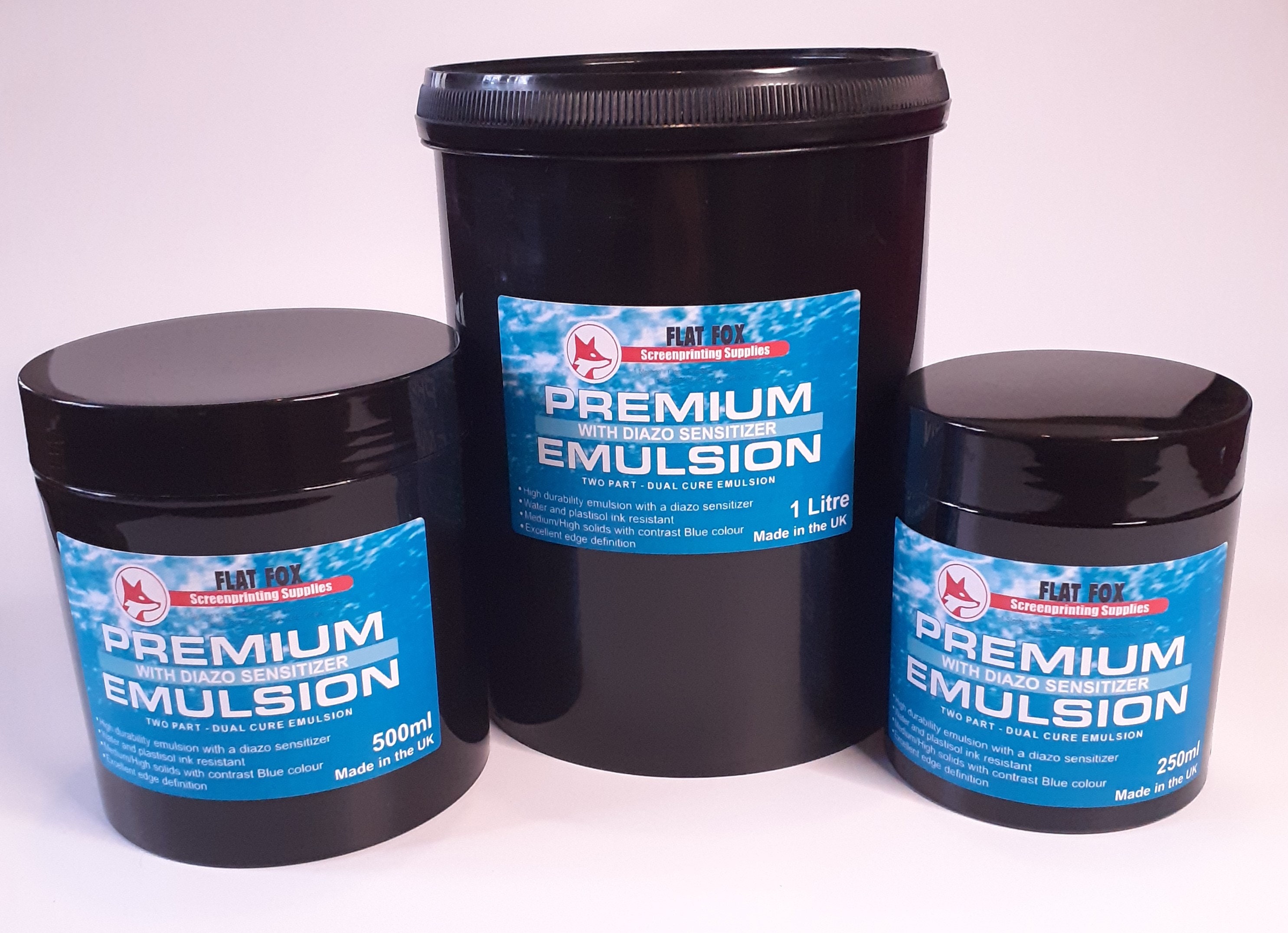 Premium Flat Fox Screen Printing Emulsion and Diazo Sensitizer Etsy