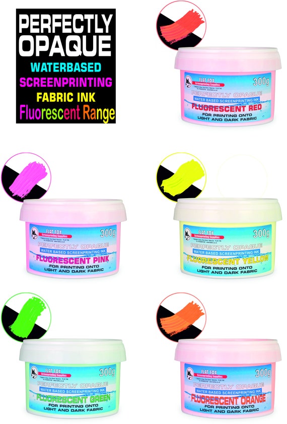 Flat Fox Screen Printing Opaque Water Based Ink (White, 300g - View #2